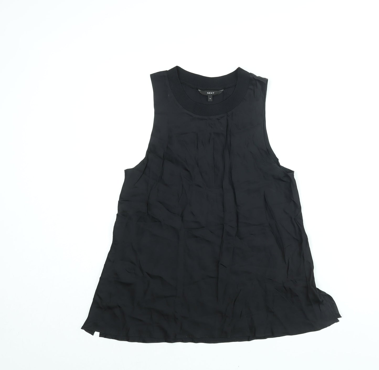 Womens UK Size 14 NEXT Black Camisole Blouse