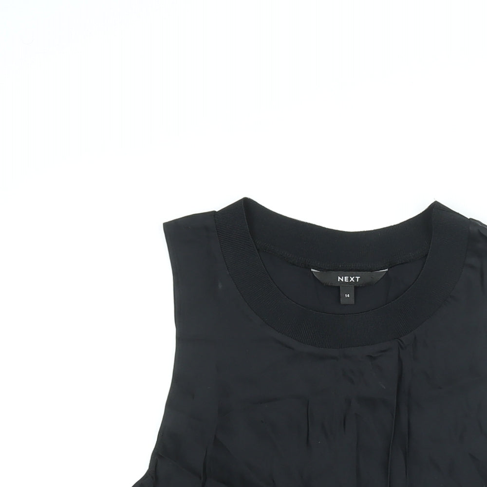 Womens UK Size 14 NEXT Black Camisole Blouse
