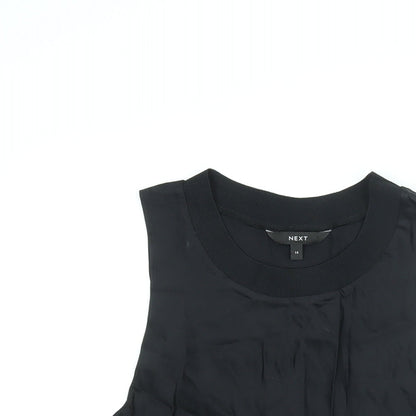Womens UK Size 14 NEXT Black Camisole Blouse