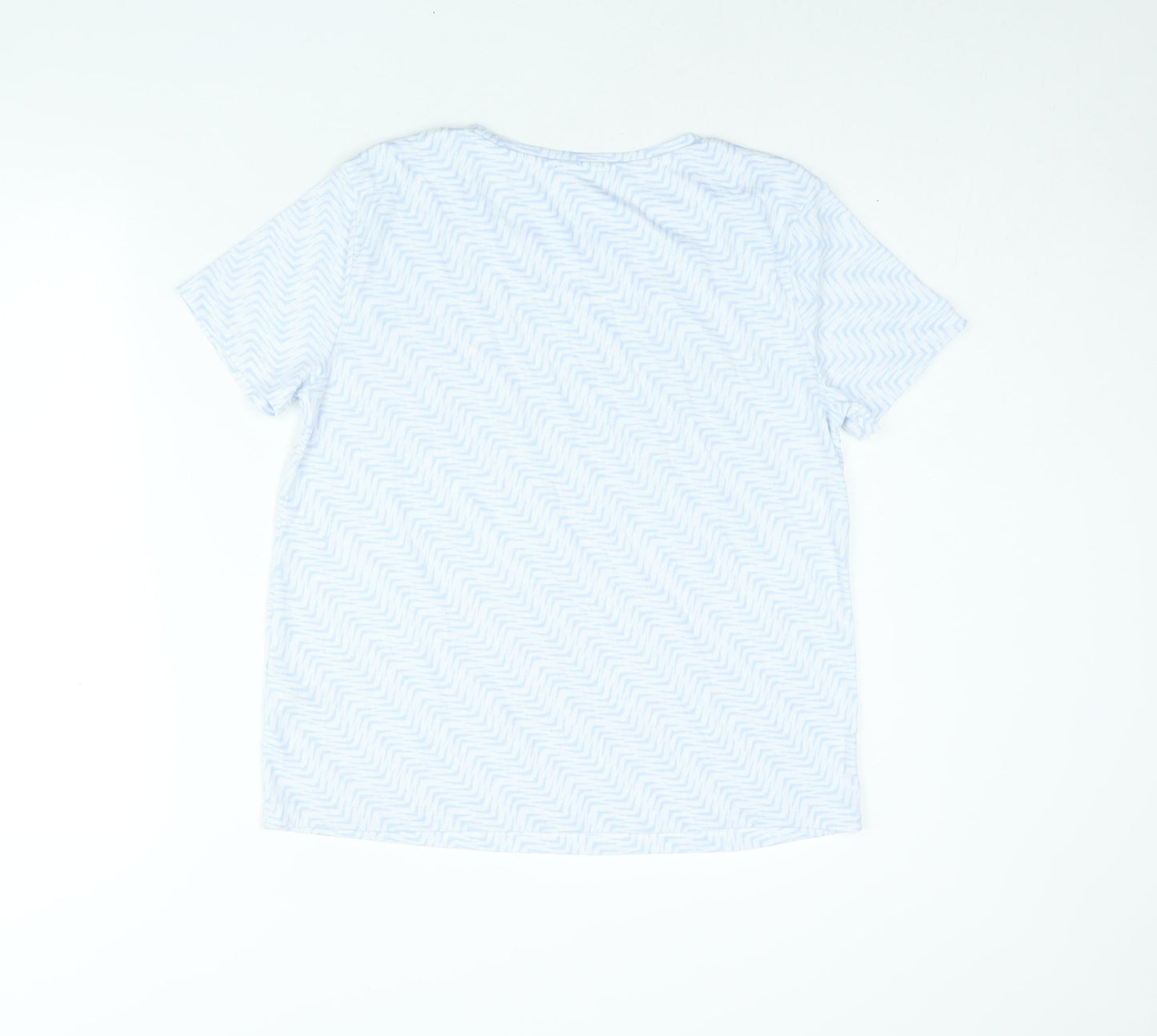Womens UK Size 12 Marks and Spencer Blue Basic T-Shirt