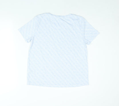 Womens UK Size 12 Marks and Spencer Blue Basic T-Shirt