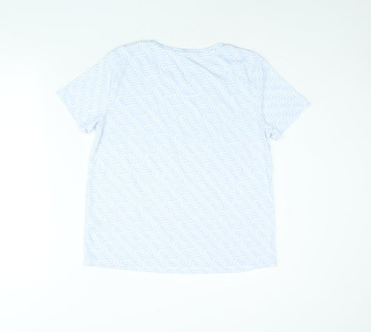 Womens UK Size 12 Marks and Spencer Blue Basic T-Shirt