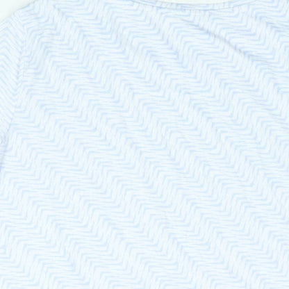 Womens UK Size 12 Marks and Spencer Blue Basic T-Shirt