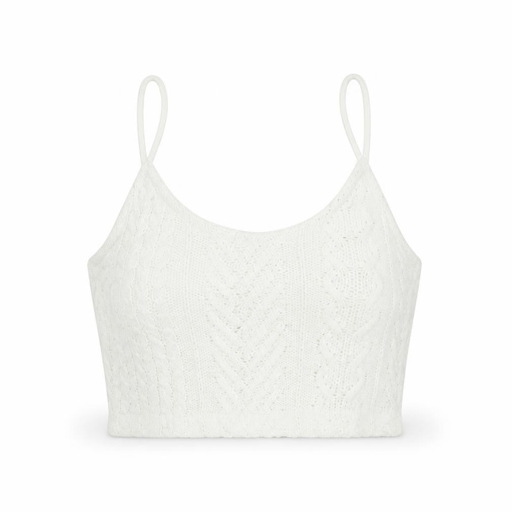 Womens UK Size S Stradivarius Ivory Vest Jumper