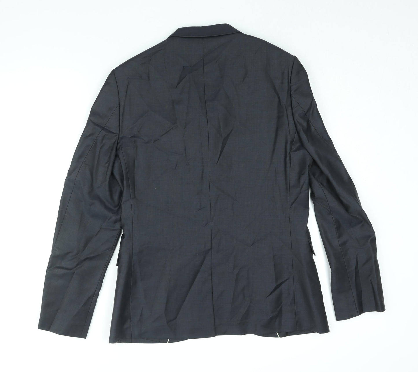 Mens UK Size 40 River Island Regular Black Suit Jacket