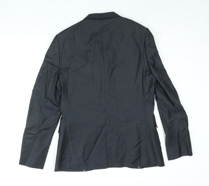 Mens UK Size 40 River Island Regular Black Suit Jacket
