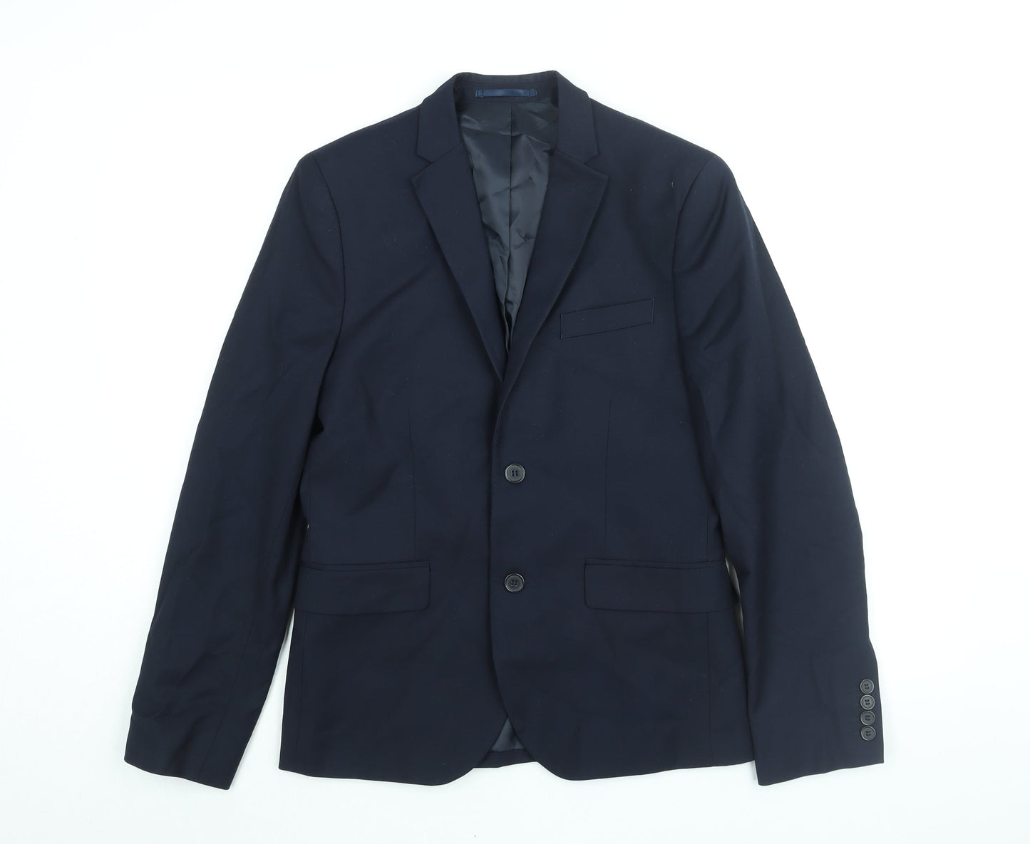 Mens UK Size 34 H&M Regular Blue Suit Jacket