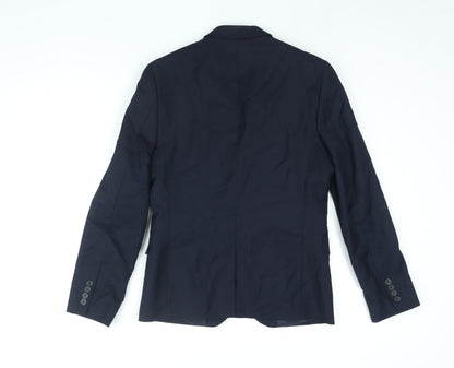 Mens UK Size 34 H&M Regular Blue Suit Jacket