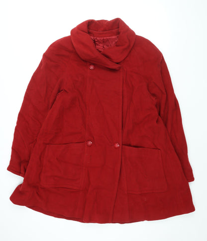 Womens UK Size 12 Richards Red Overcoat