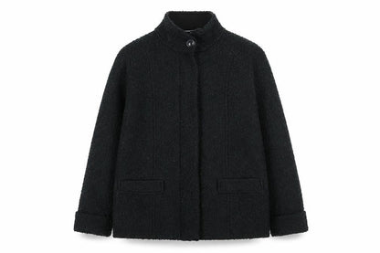 Marks & Spencer Womens Multicoloured Pea Coat Coatigan Size 12 Zip