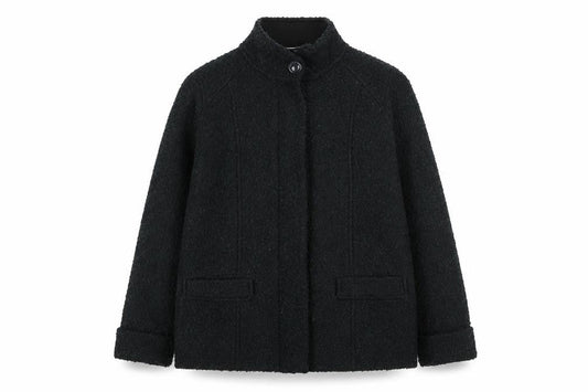 Marks & Spencer Womens Multicoloured Pea Coat Coatigan Size 12 Zip