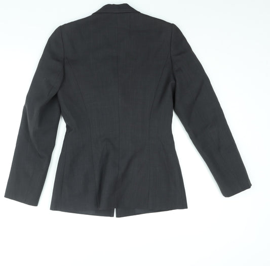 New Look Womens Grey Polyester Jacket Suit Jacket Size 10