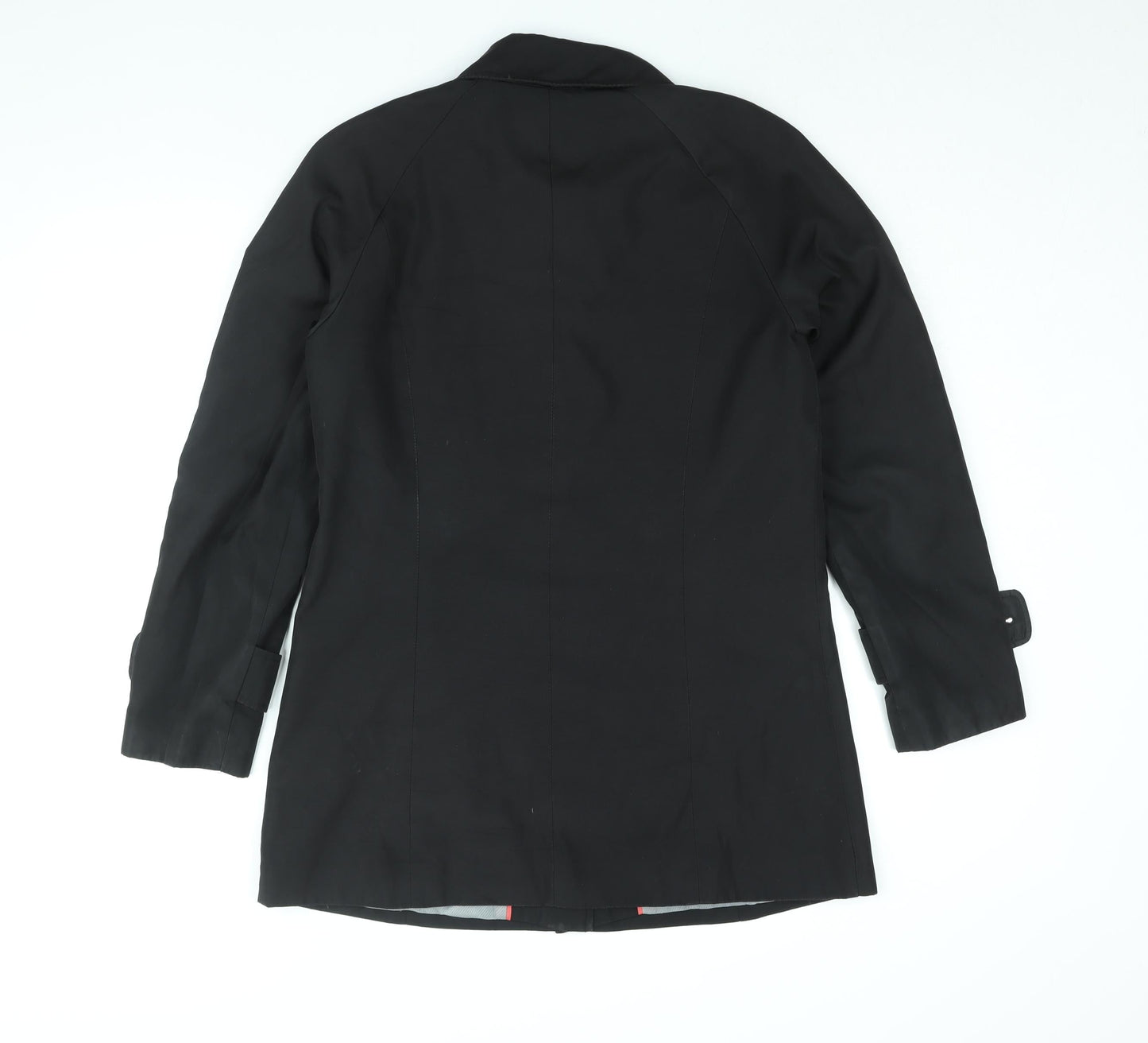 Andrew Marc Womens Black Pea Coat Coat Size S Button