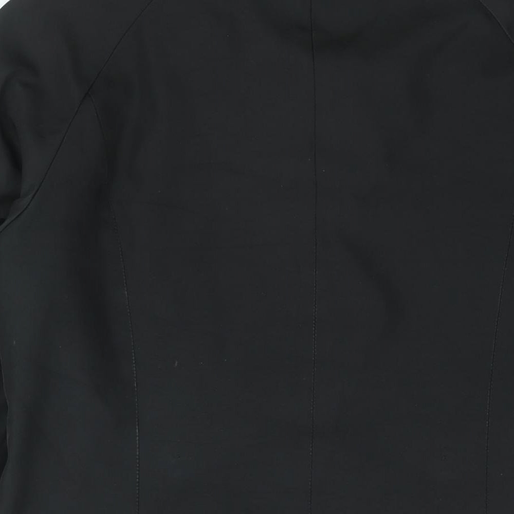 Andrew Marc Womens Black Pea Coat Coat Size S Button