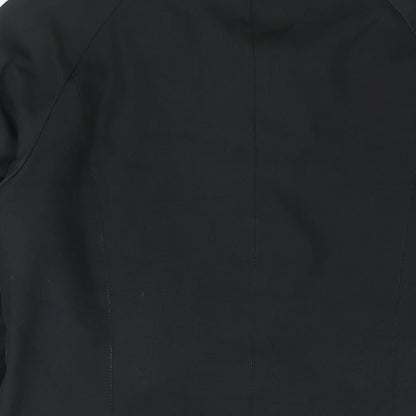 Andrew Marc Womens Black Pea Coat Coat Size S Button