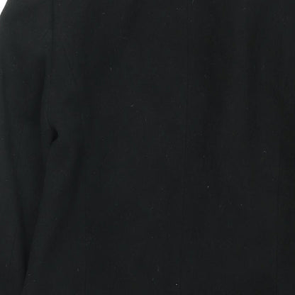 Womens UK Size 8 Marks and Spencer Black Overcoat