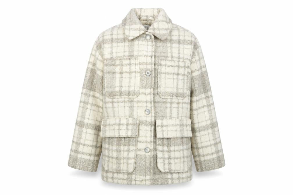 Womens UK Size XS Topshop Beige Pea Coat