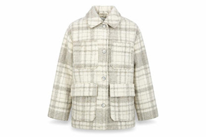 Womens UK Size XS Topshop Beige Pea Coat