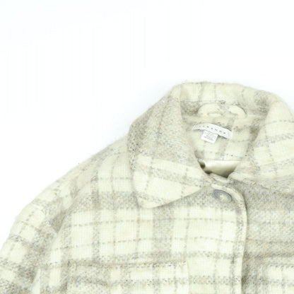 Womens UK Size XS Topshop Beige Pea Coat