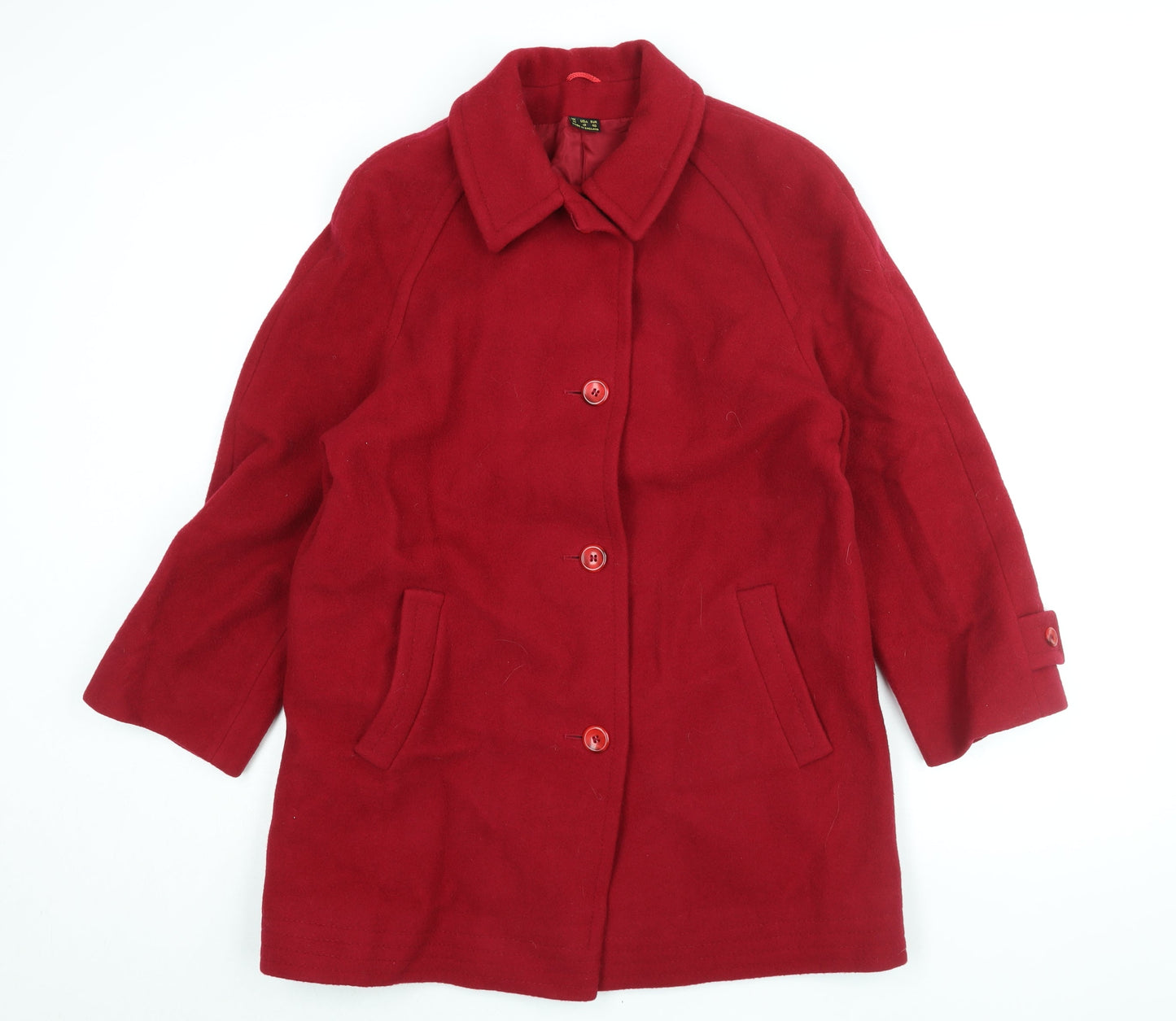 Womens UK Size 14 Lampert Red Overcoat