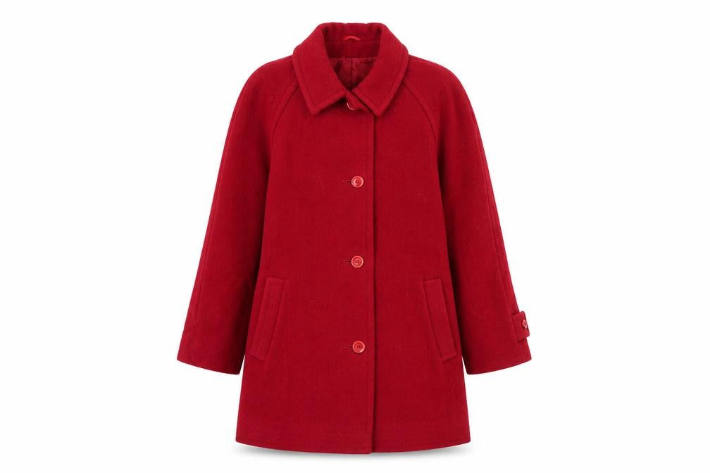 Womens UK Size 14 Lampert Red Overcoat