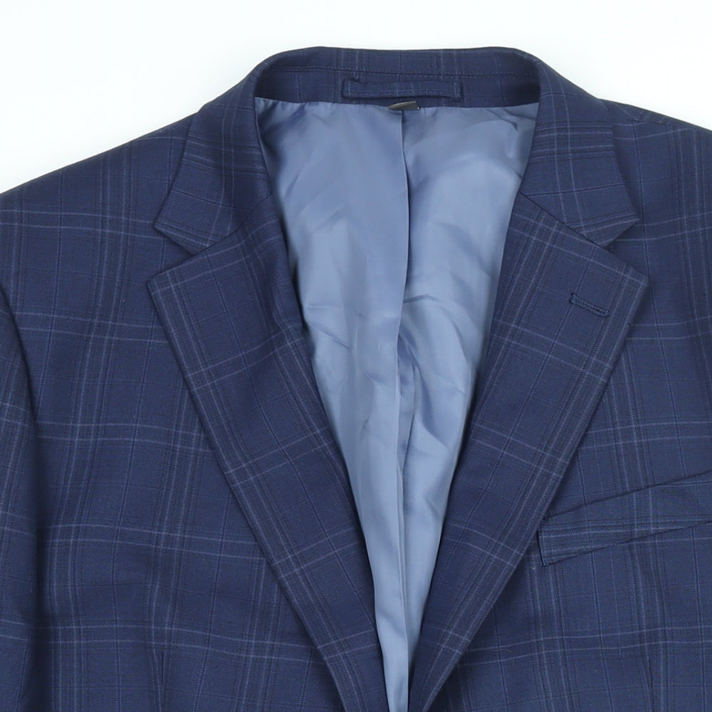Mens UK Size 44 Marks and Spencer Regular Blue Suit Jacket