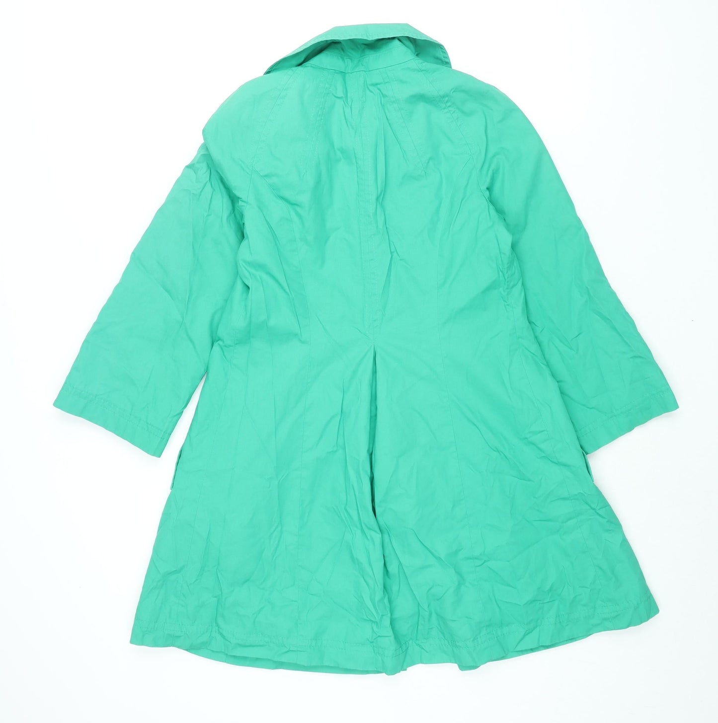 Womens UK Size 10 Marks and Spencer Green Pea Coat