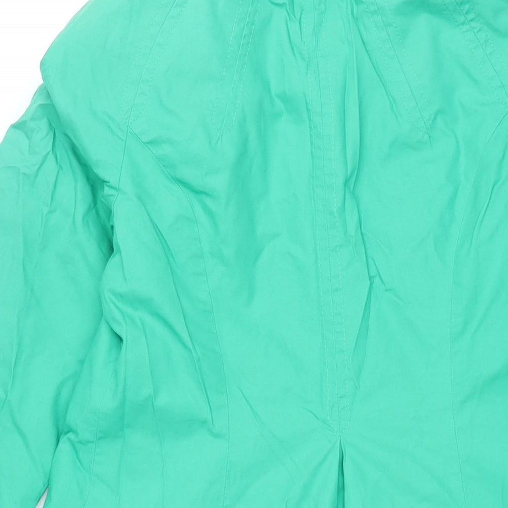 Womens UK Size 10 Marks and Spencer Green Pea Coat