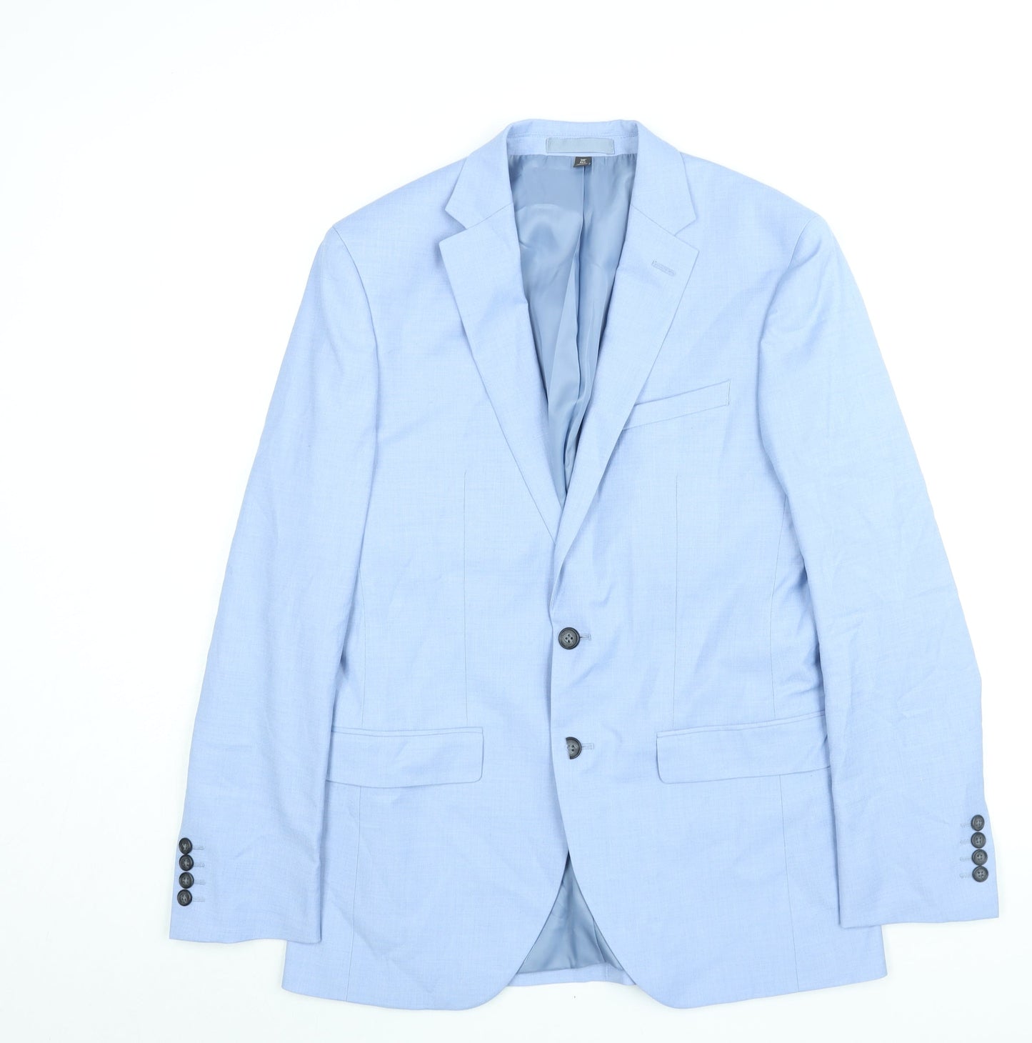 Mens UK Size 38 Marks and Spencer Regular Blue Suit Jacket