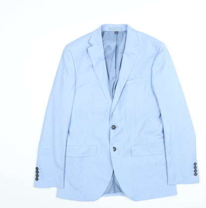 Mens UK Size 38 Marks and Spencer Regular Blue Suit Jacket