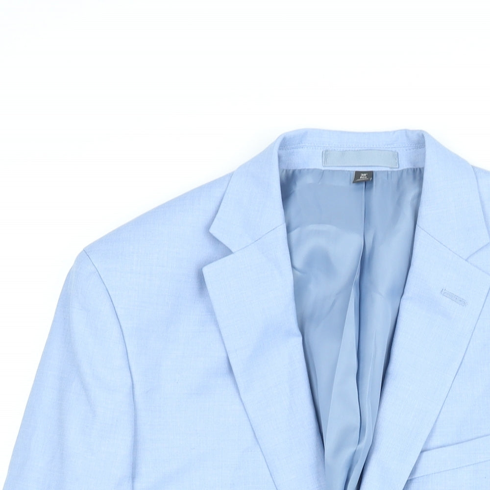 Mens UK Size 38 Marks and Spencer Regular Blue Suit Jacket