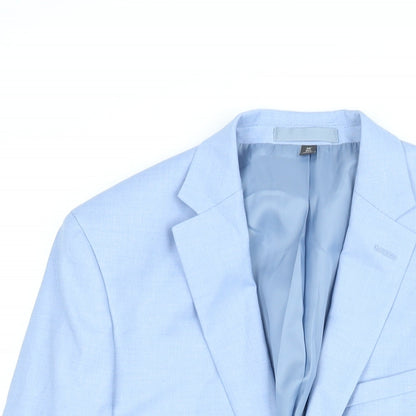Mens UK Size 38 Marks and Spencer Regular Blue Suit Jacket