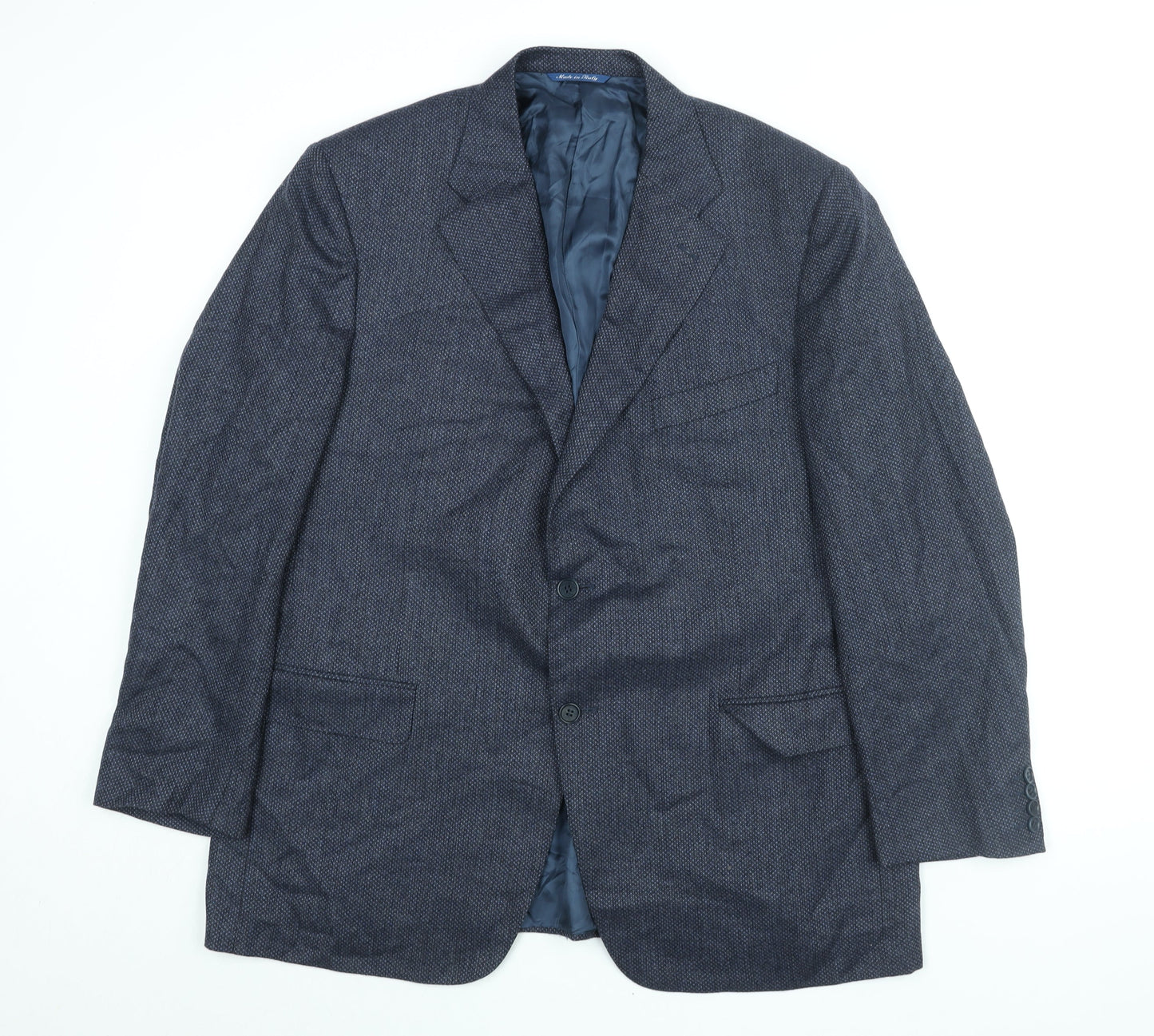 Mens UK Size 44 Canali Regular Blue Suit Jacket