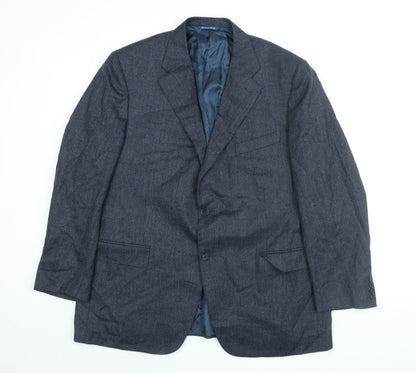 Mens UK Size 44 Canali Regular Blue Suit Jacket