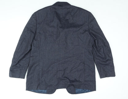 Mens UK Size 44 Canali Regular Blue Suit Jacket