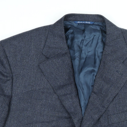 Mens UK Size 44 Canali Regular Blue Suit Jacket