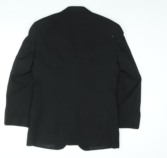 Mens UK Size 38 Marks and Spencer Regular Black Suit Tuxedo