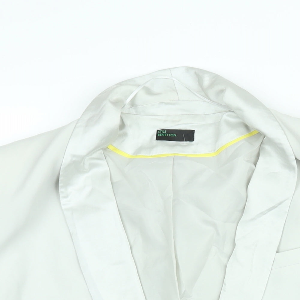 Womens UK Size 14 United Colors of Benetton Grey Jacket