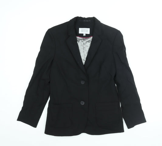 NEXT Womens Black Wool Jacket Suit Jacket Size 8