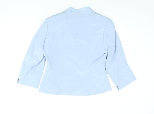 Country Casuals Womens Blue Jacket Size 10 Hook & Eye