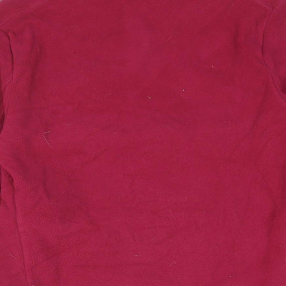 Quechua Womens Pink Polyester Pullover Sweatshirt Size S Zip - Logo