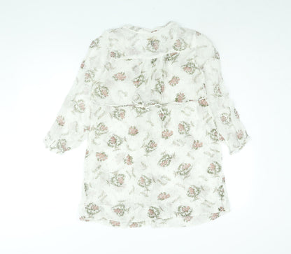 Womens UK Size 8 River Island White Basic Blouse
