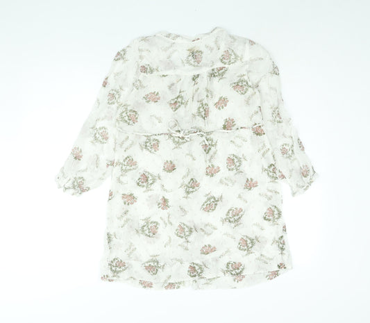 Womens UK Size 8 River Island White Basic Blouse