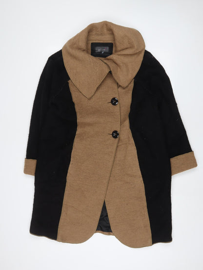 Womens UK Size 14 Per Una Black Overcoat