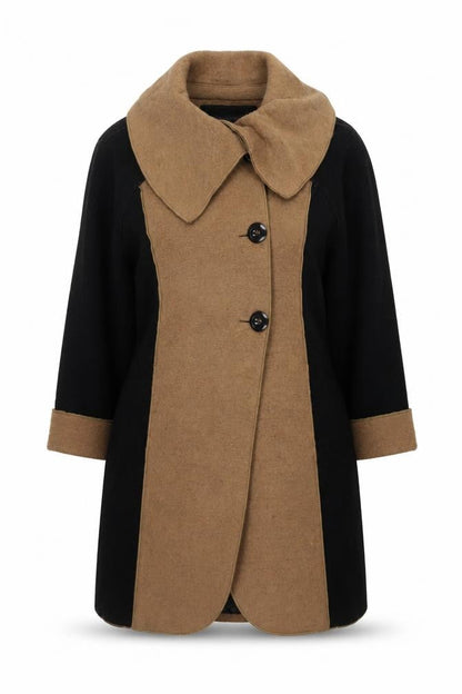 Womens UK Size 14 Per Una Black Overcoat