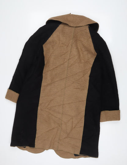 Womens UK Size 14 Per Una Black Overcoat