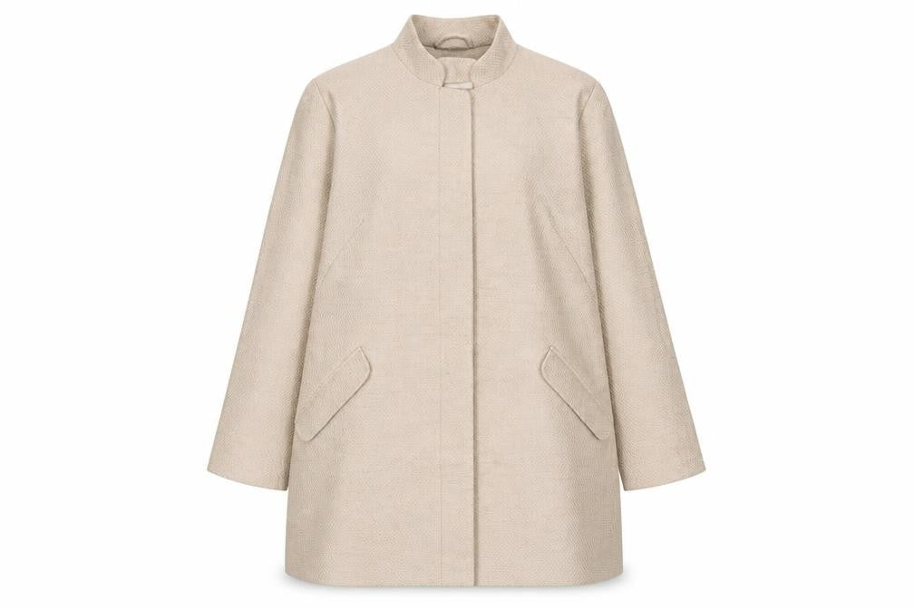Womens UK Size 22 Classic Beige Overcoat