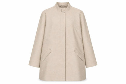 Womens UK Size 22 Classic Beige Overcoat