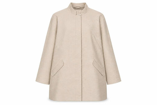 Womens UK Size 22 Classic Beige Overcoat