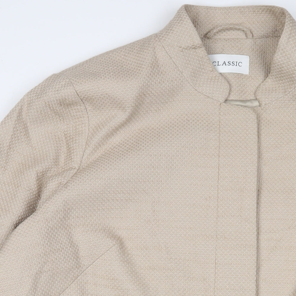Womens UK Size 22 Classic Beige Overcoat